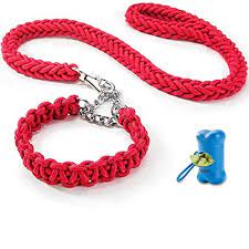 Dog leashes Braid Thick Dog Lead Rope Heavy Duty